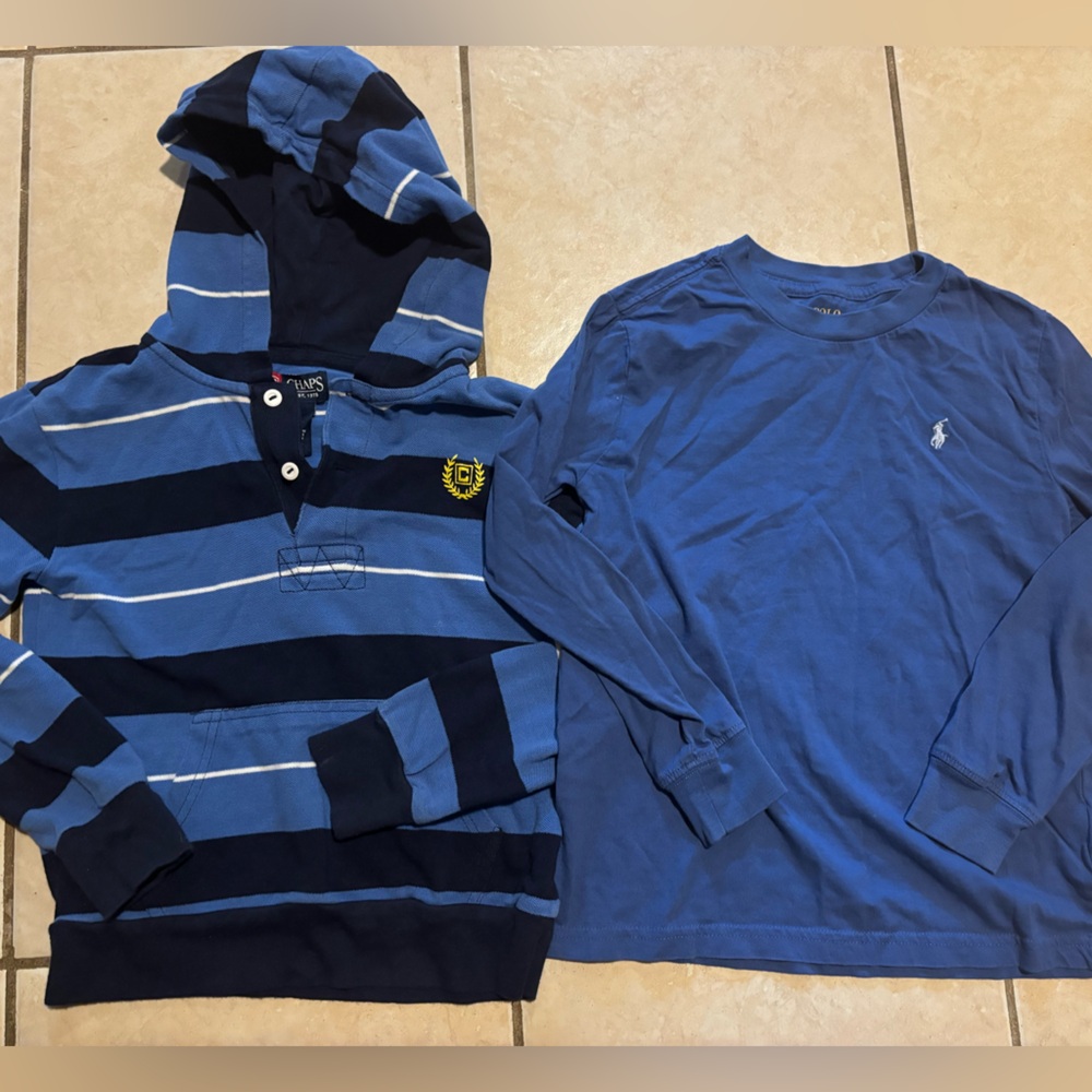 Polo Ralph Lauren and chaps long sleeve shirts sz 7